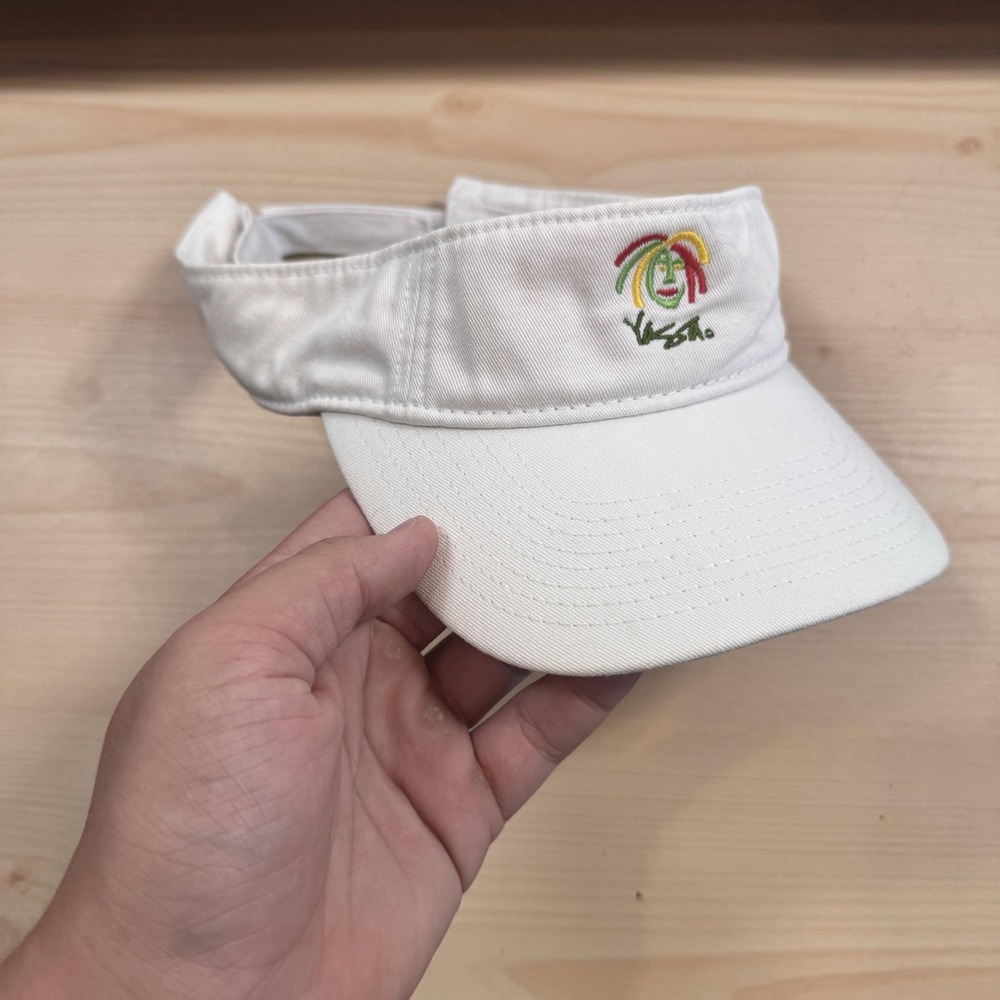 Yaga Hat Visor Mens skate style White Cotton Graphic Logo Adjustable